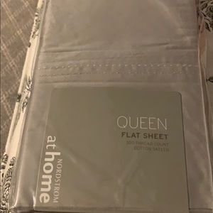 Nordstrom Queen silver flat sheet